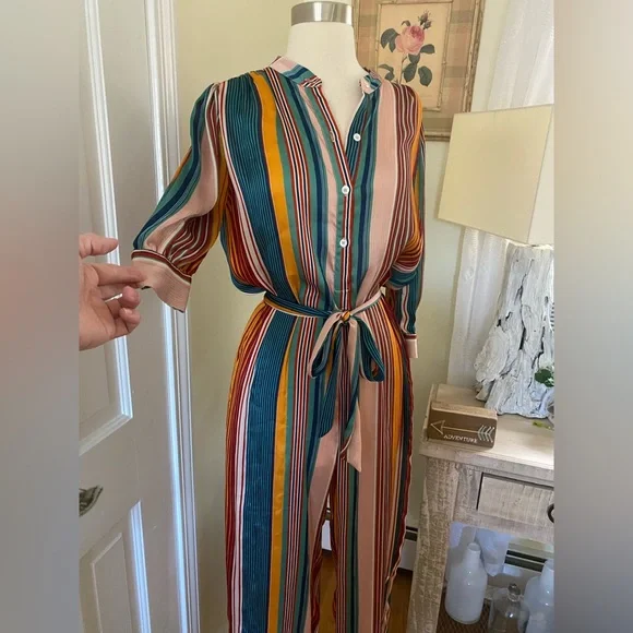 Antropologie dA Los Angeles Dream In ColorJumpsuit Size Small NWOT